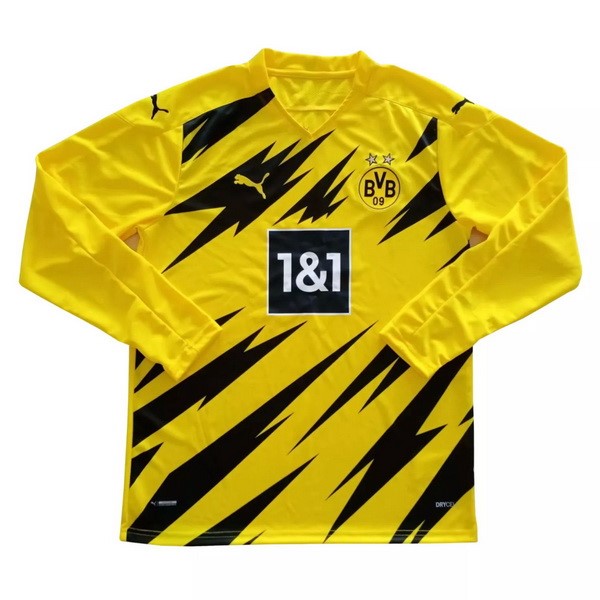 Thailandia Maglia Borussia Dortmund 1ª ML 2020-2021 Giallo